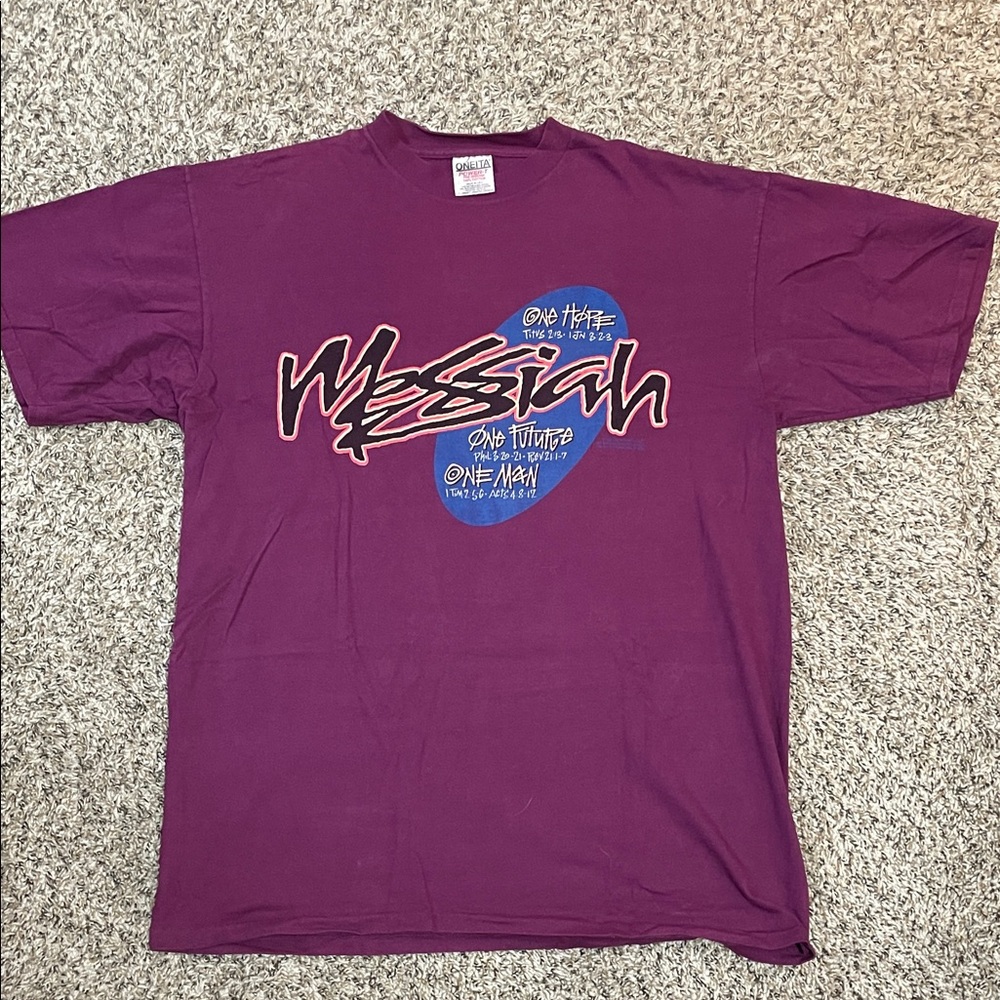 Vintage Jesus Messiah Single Stitch Tshirt XL